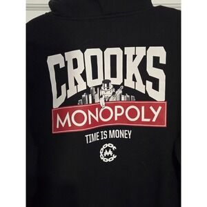 Crooks & Castles Mens Monopoly zip sweatshirt NWT Time is Money hoodie